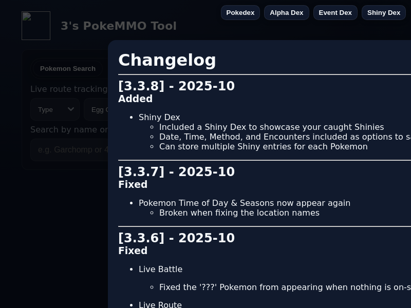 Screenshot of 3s-PokeMMO-Tool