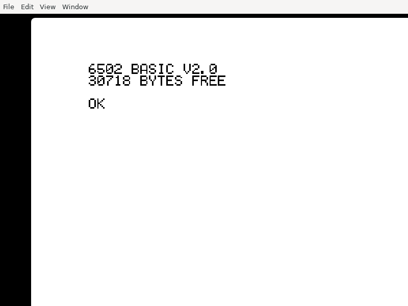 Screenshot of 6502-EMULATOR