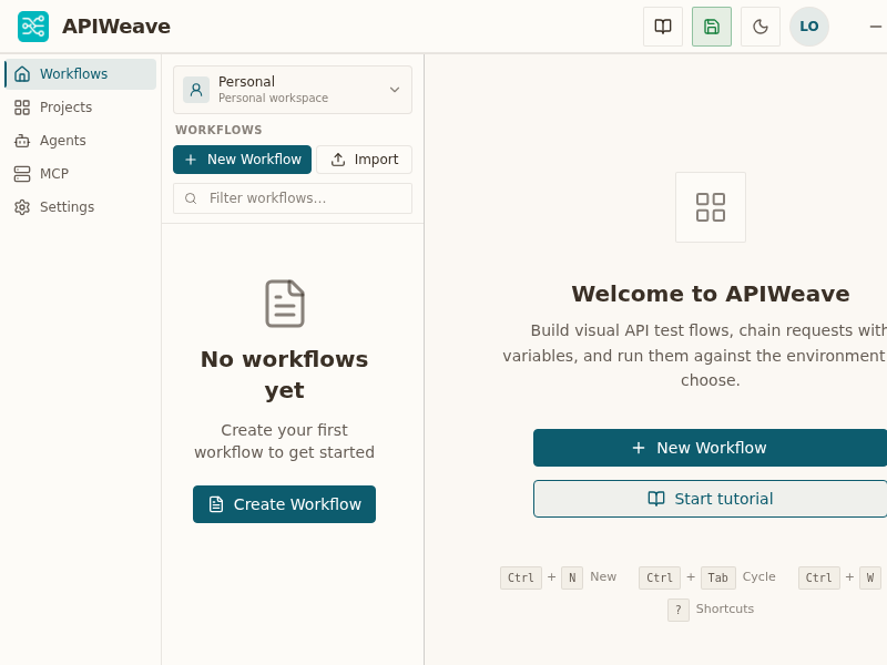 Screenshot of APIWeave