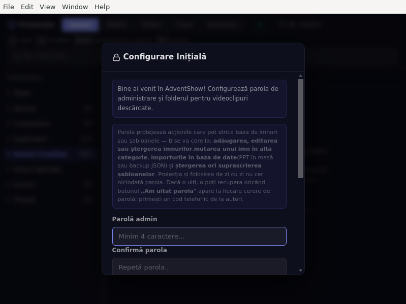 Screenshot of AdventShow