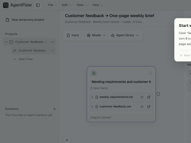 Screenshot of AgentFlow