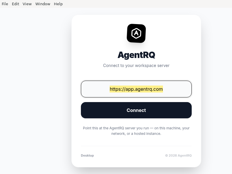 Screenshot of AgentRQ