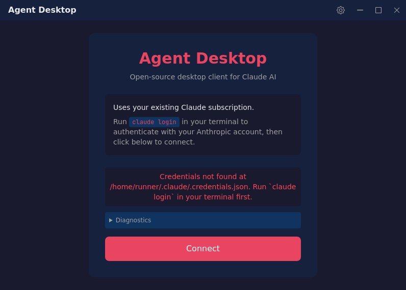 Screenshot of Agent_Desktop