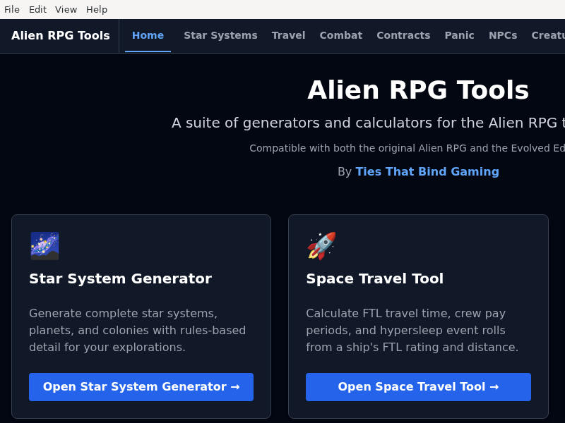 Screenshot of Alien_RPG