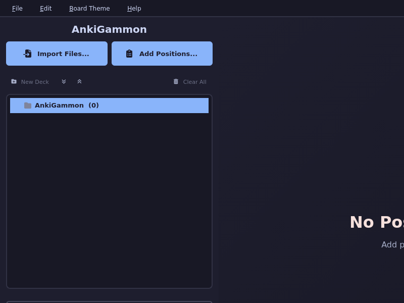 Screenshot of AnkiGammon