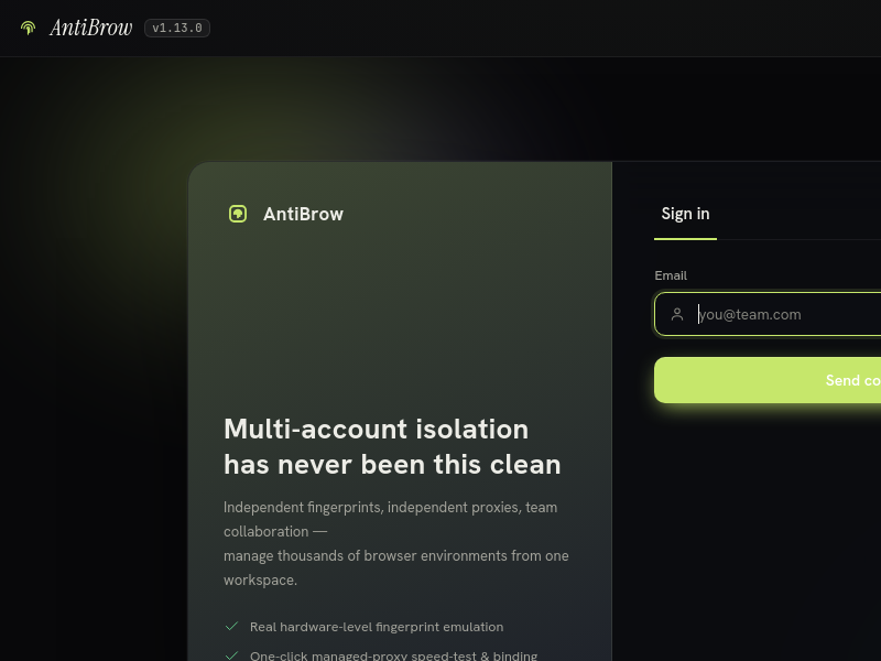 Screenshot of AntiBrow