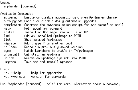 Screenshot of AppHerder