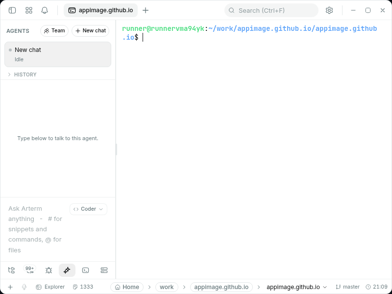 Screenshot of Arterm