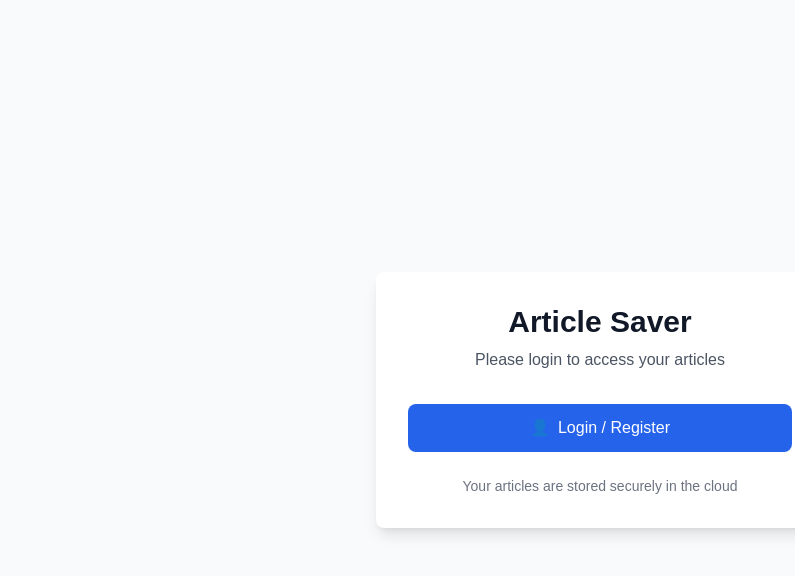 Screenshot of Article.Saver