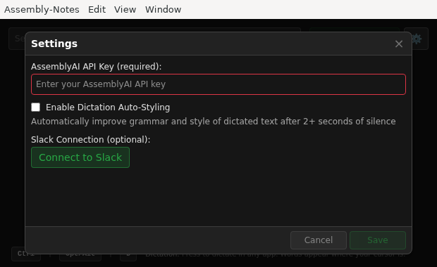 Screenshot of Assembly-Notes