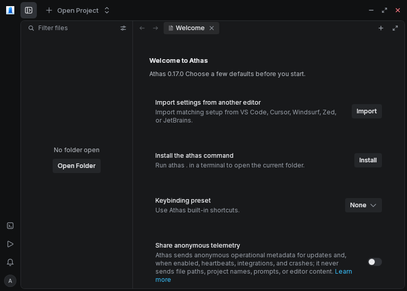 Screenshot of Athas