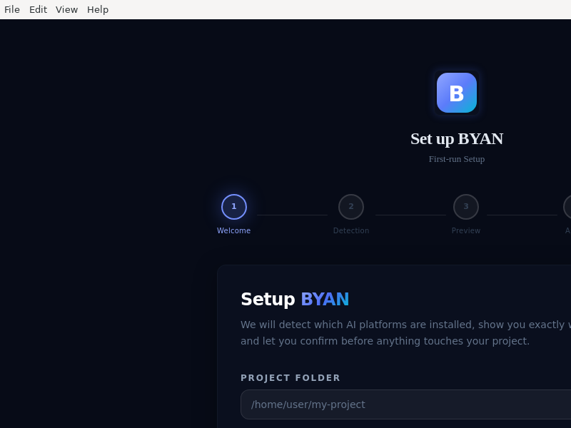 Screenshot of BYAN