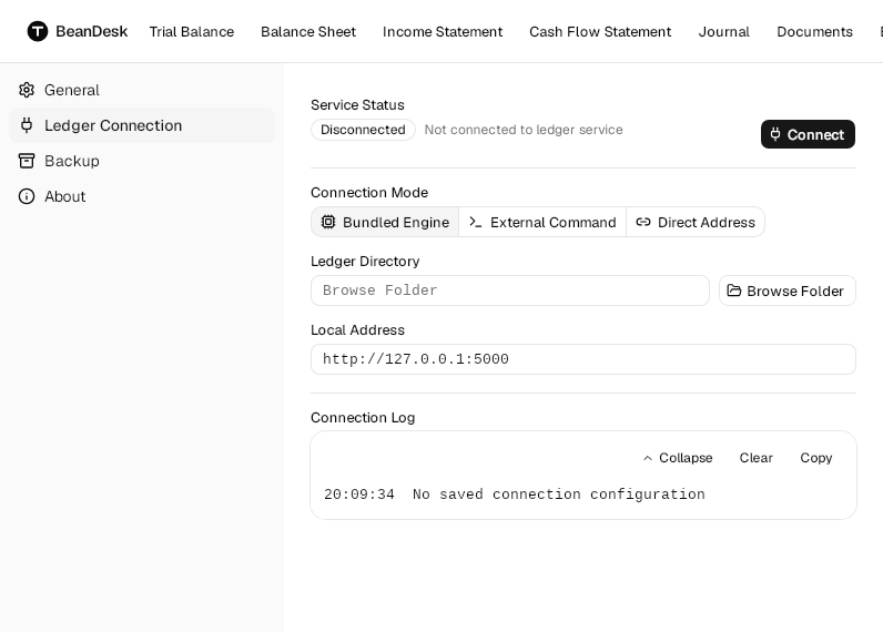Screenshot of BeanDesk