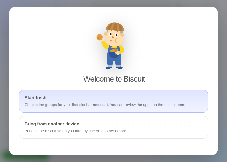 Screenshot of Biscuit