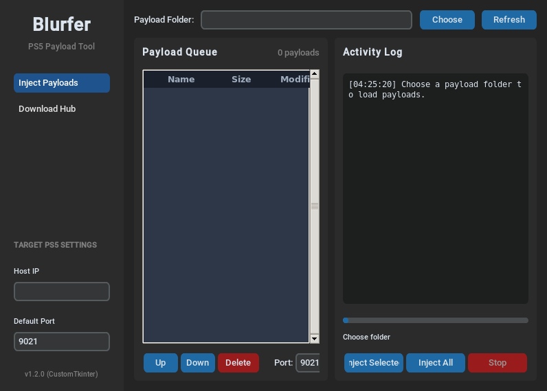 Screenshot of Blurfer