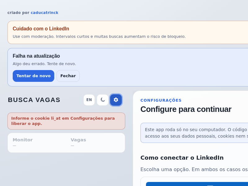 Screenshot of Busca_Vagas