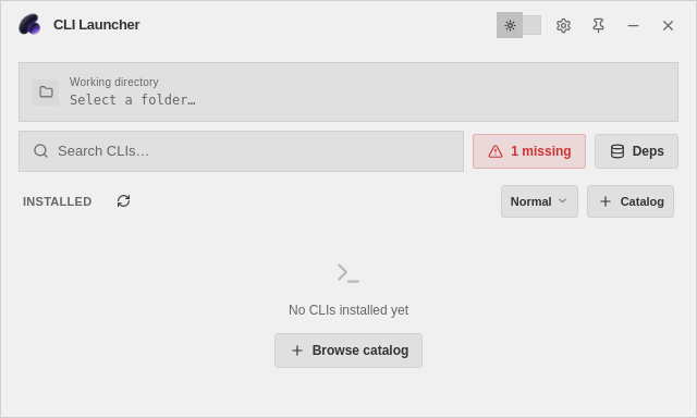 Screenshot of CLI_Launcher