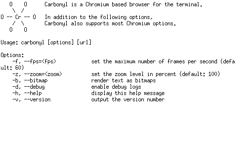 Screenshot of Carbonyl