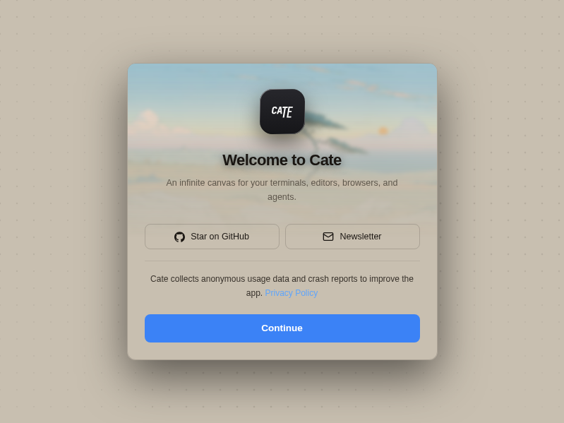 Screenshot of Cate