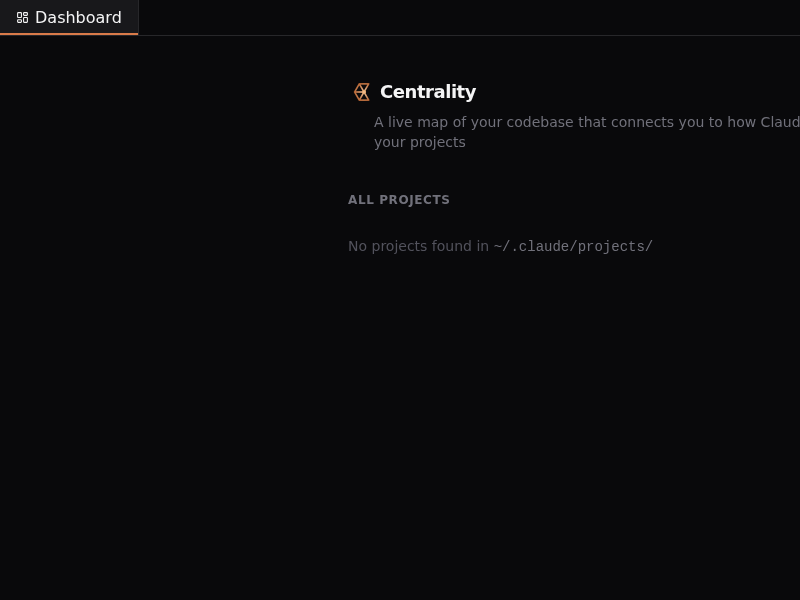 Screenshot of Centrality