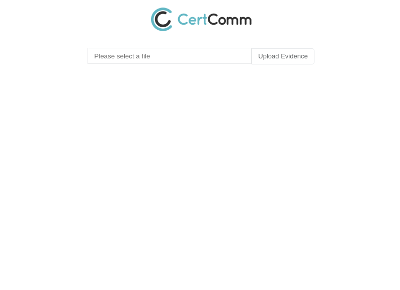 Screenshot of CertProof