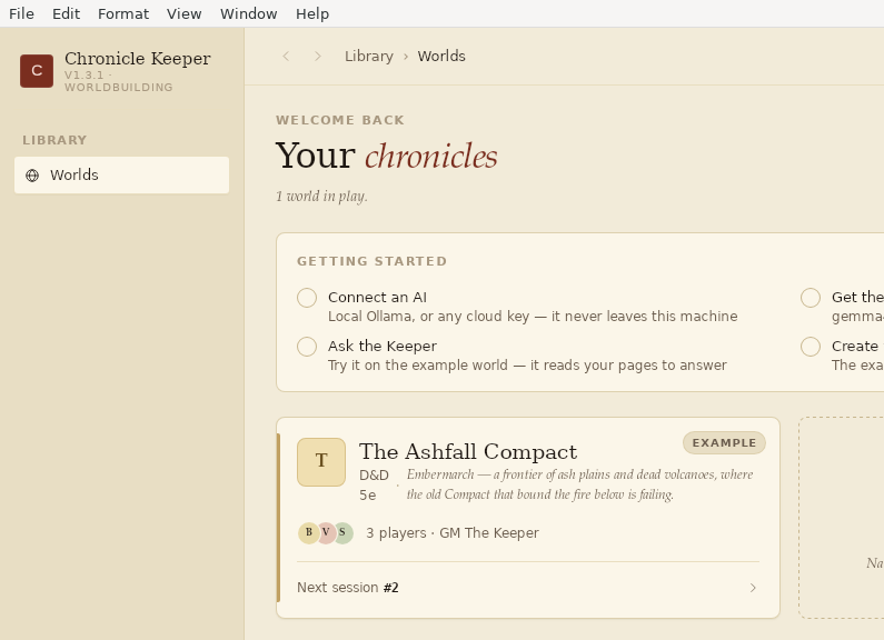 Screenshot of Chronicle_Keeper