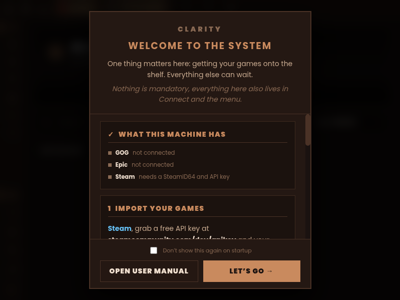 Screenshot of Clarity
