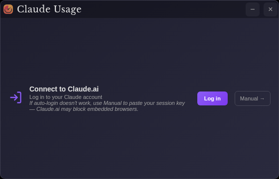 Screenshot of Claude-Usage-Widget