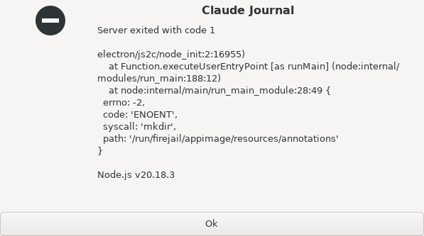 Screenshot of Claude_Journal