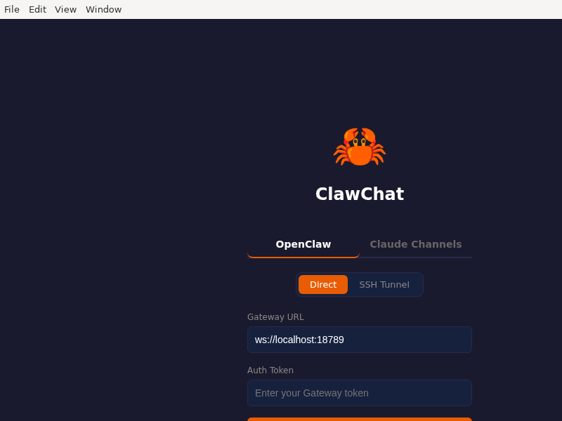 Screenshot of ClawChat
