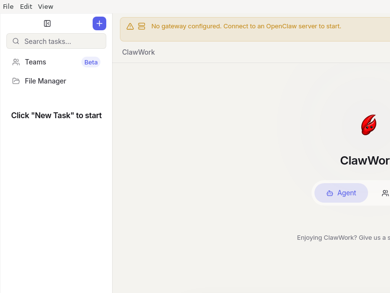 Screenshot of ClawWork
