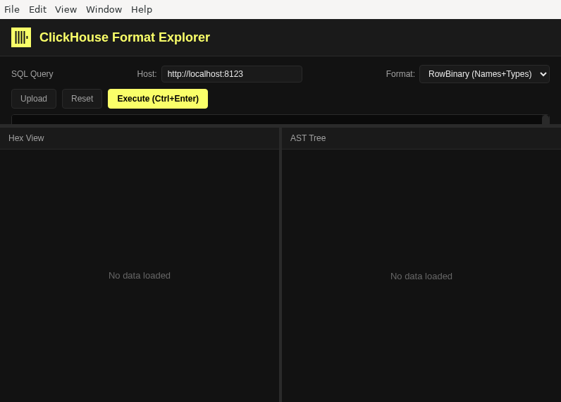 Screenshot of ClickHouse_Format_Explorer
