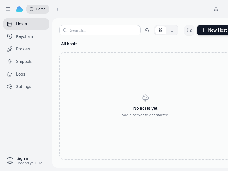 Screenshot of CloudTerm