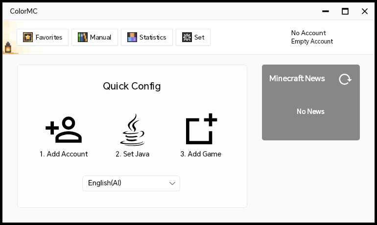 Screenshot of ColorMC