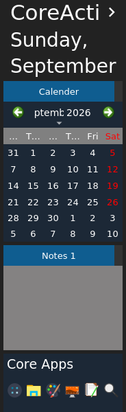Screenshot of CoreBox