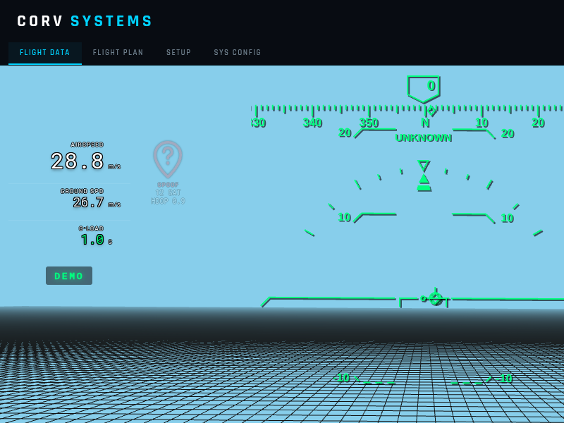Screenshot of Corv-GCS