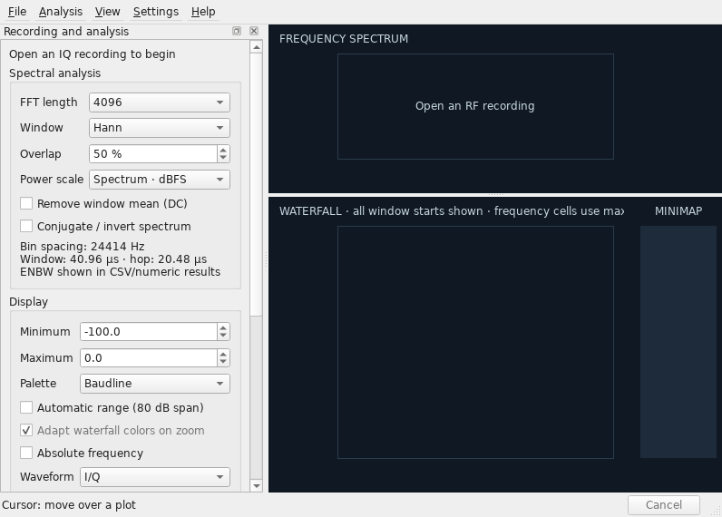 Screenshot of CroccoSpectrum