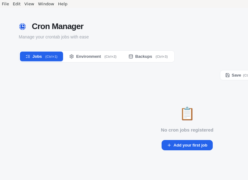 Screenshot of Cron_Manager