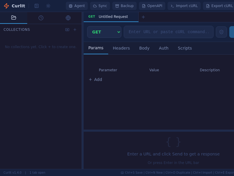 Screenshot of CurlIt