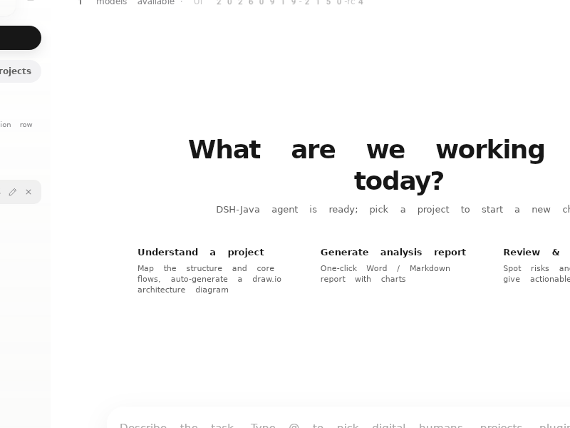 Screenshot of DSH_Java_Desktop