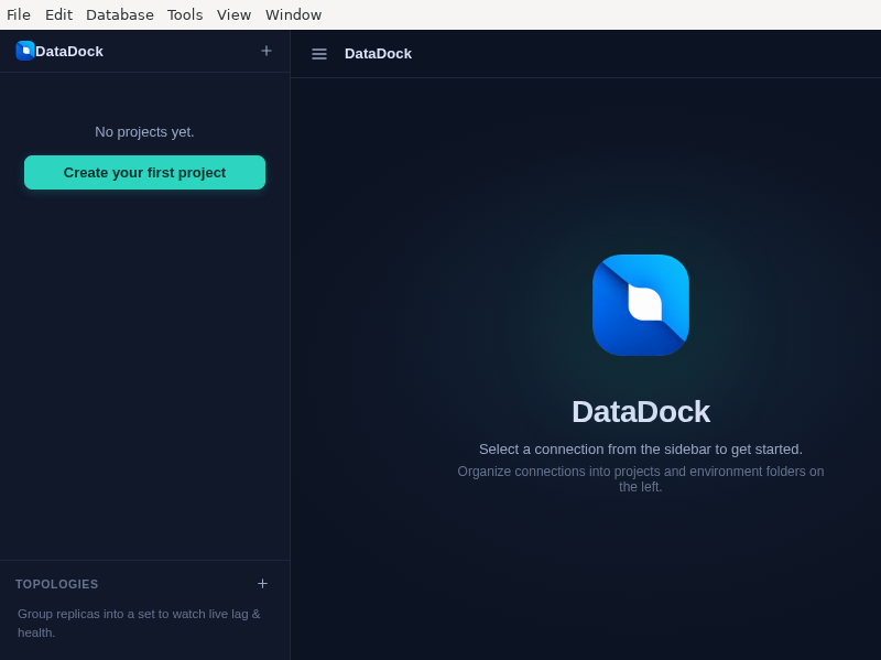 Screenshot of DataDock