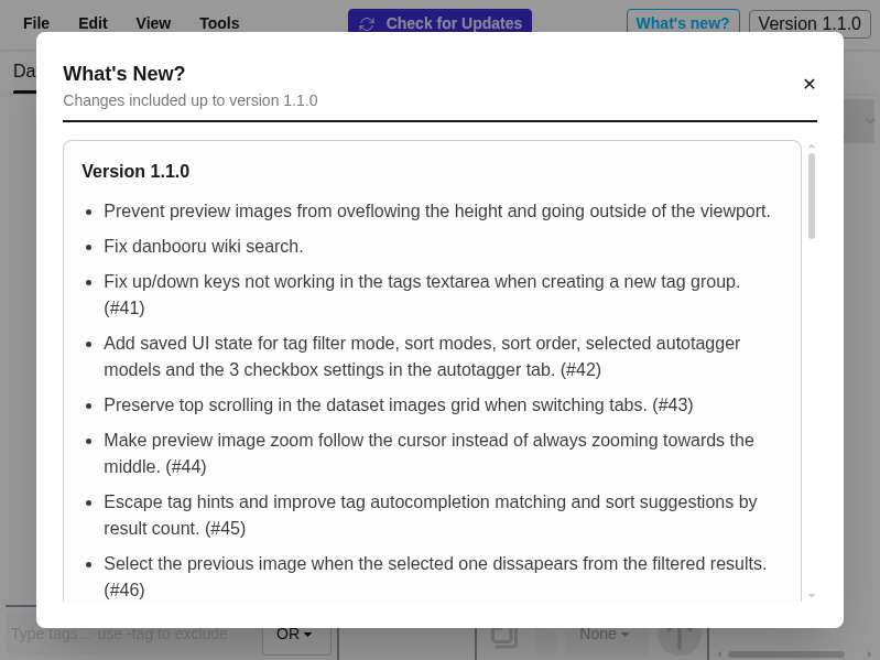 Screenshot of Dataset-Editor