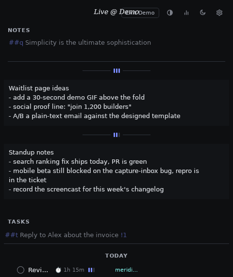 Screenshot of DayApp