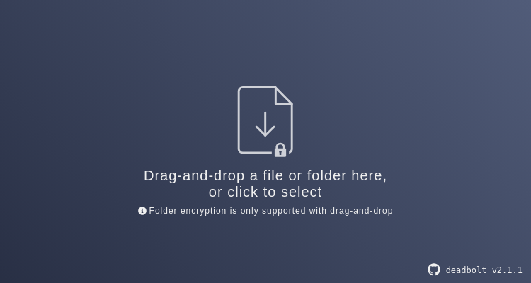 Screenshot of Deadbolt