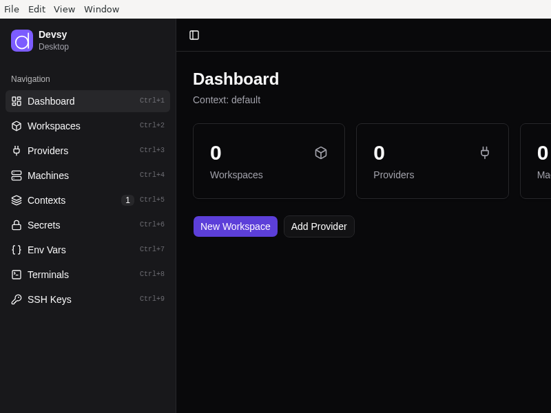 Screenshot of Devsy