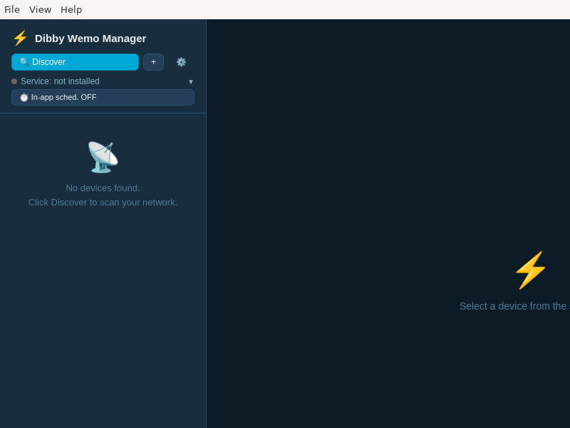 Screenshot of Dibby_Wemo_Manager