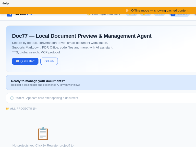 Screenshot of Doc77