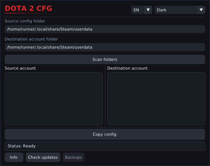 Screenshot of Dota2_CFG_Changer