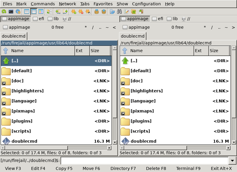 Screenshot of DoubleCommander