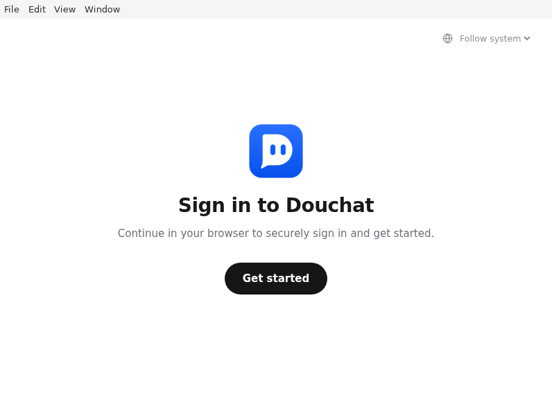 Screenshot of Douchat
